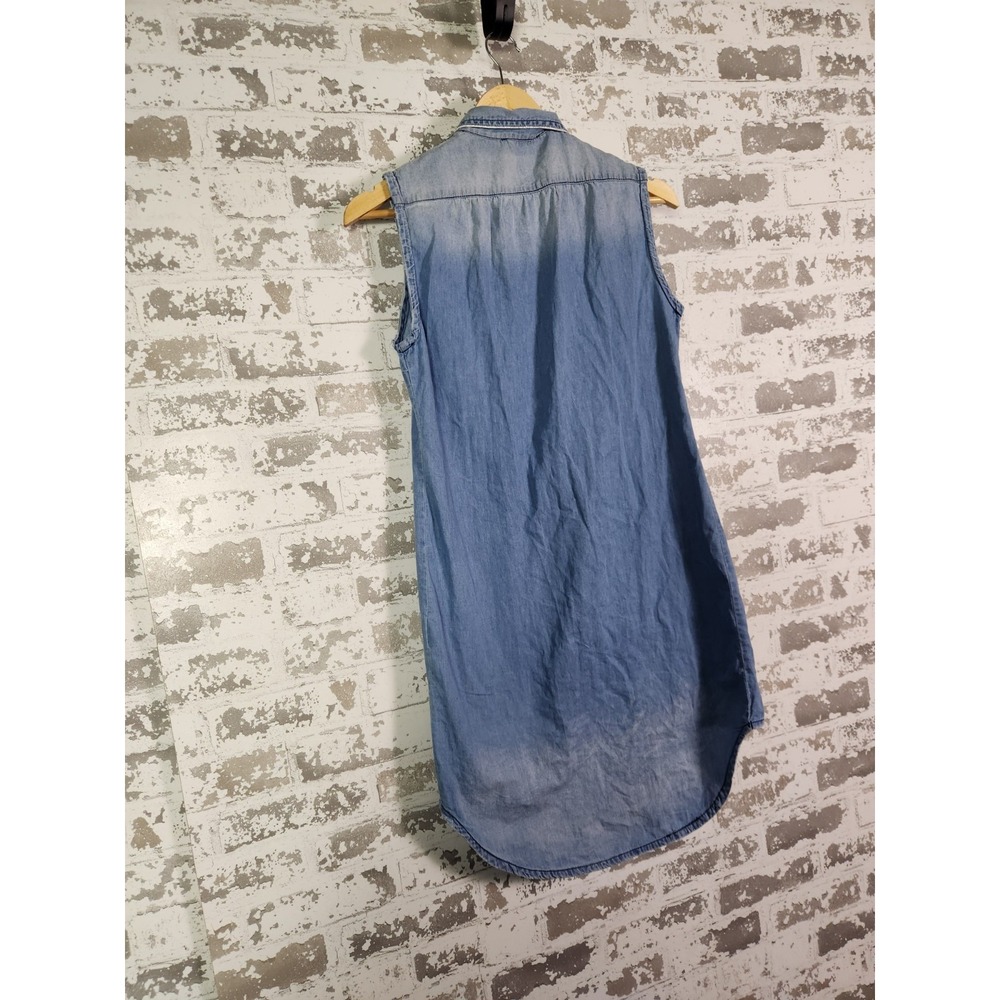 Denim Rhinestone Shirt Size Small Blue‎ Embellished Distressed Country Cowgirl - Picture 11 of 16